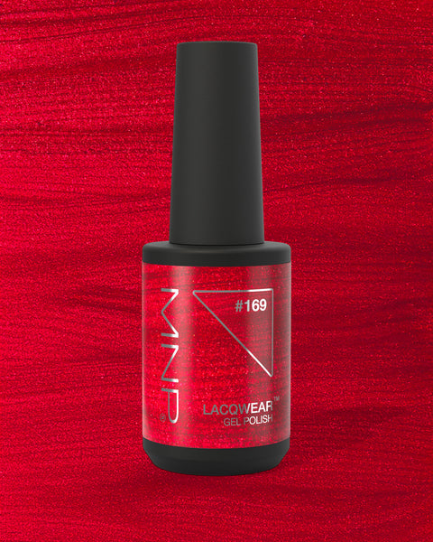 Lacqwear MNP Gel Polish 169 Paillettes 10ml — rosso freddo con micro glitter