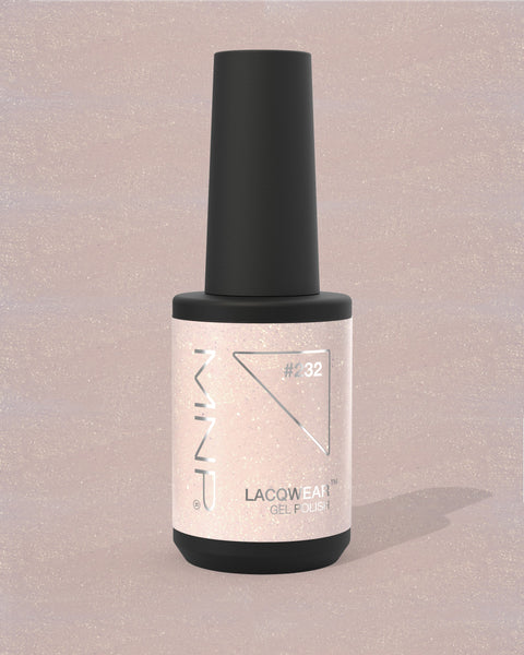 Lacqwear MNP Gel Polish 232 NY Spark 10ml — nude chiaro brillantinato dorato