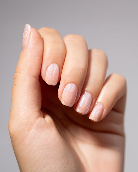 Lacqwear MNP Gel Polish 232 NY Spark 10ml — nude chiaro brillantinato dorato