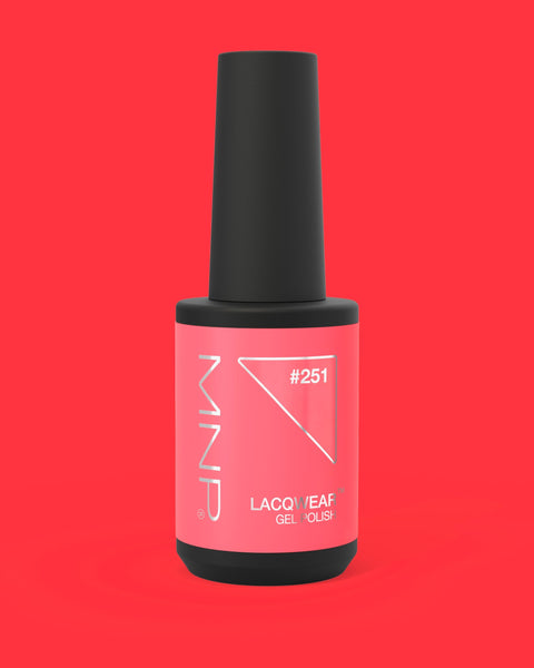 Lacqwear MNP Gel Polish 251 Audacity 10ml — rosa aranciato fluo