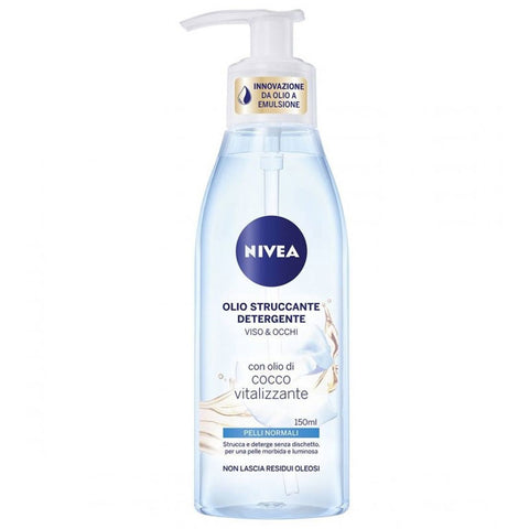 Nivea Olio Struccante Detergente Viso e Occhi pelli normali flacone 150 ml