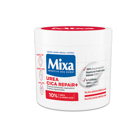 Mixa Crema Corpo Riparatrice Levigante Urea Cica Repair+ vaso 400 ml