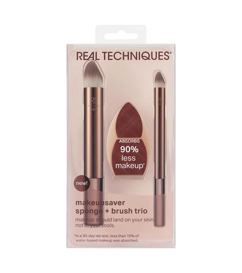 Real Techniques Makeupsaver Sponge + Brush Trio