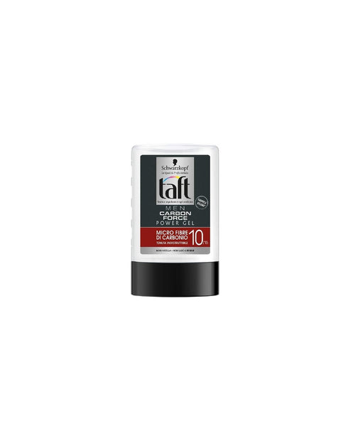 Barattolo Testanera Taft Power Gel Carbon Force tenuta 10 indistruttibile, 300 ml