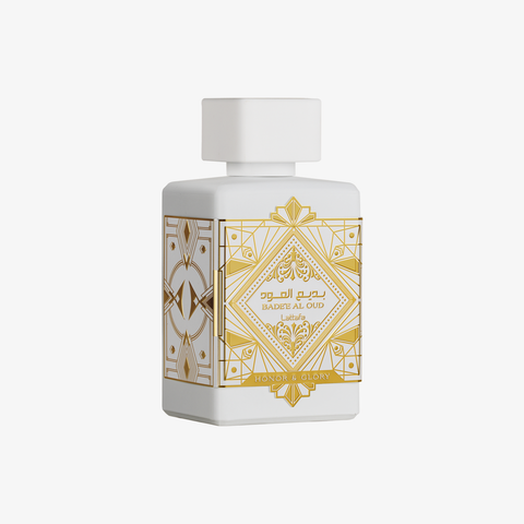 Lattafa Badee Al Oud For Honory e Glory Eau de Parfum 100 Ml — flacone